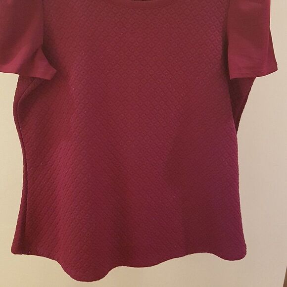 RICKI's NEW Gorgeous Mulberry Blouse Short Sleeve with  Back Zip * Large … - Picture 8 of 16